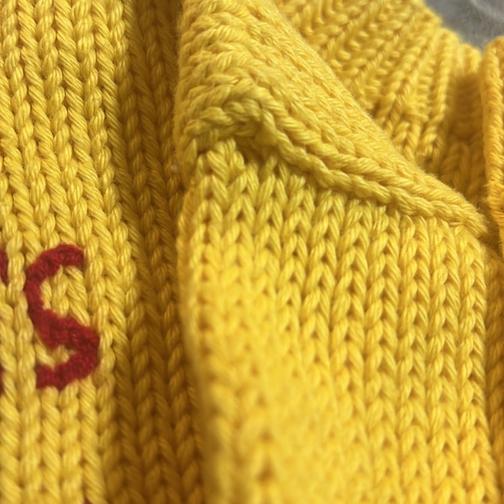 Aunti M’s Fantasies Noah’s Ark child yellow crew neck pullover sweater, size L - Picture 11 of 13